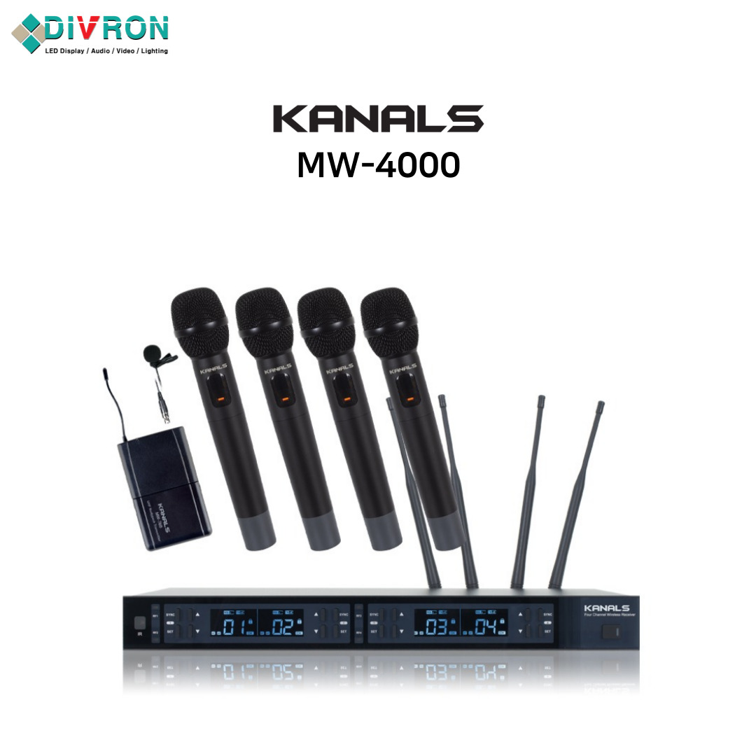 KANALS(카날스) MW-4000 무선마이크 4채널